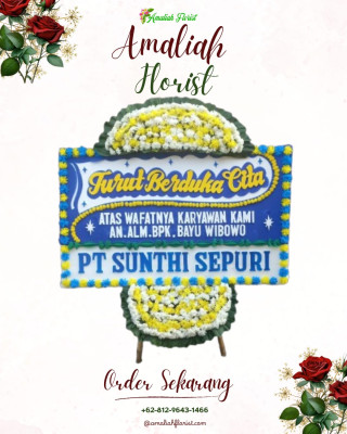 Papan Bunga Duka di Tegal Ratu